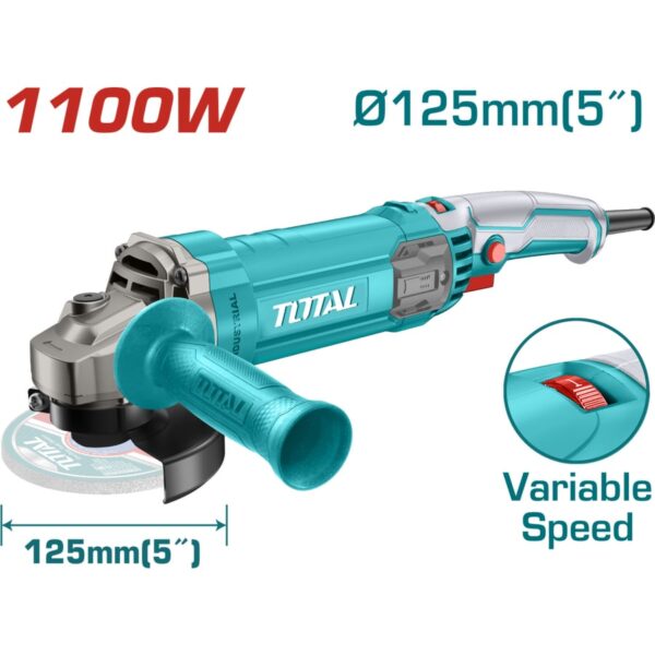 Polizor unghiular Total 125 mm 1100 W