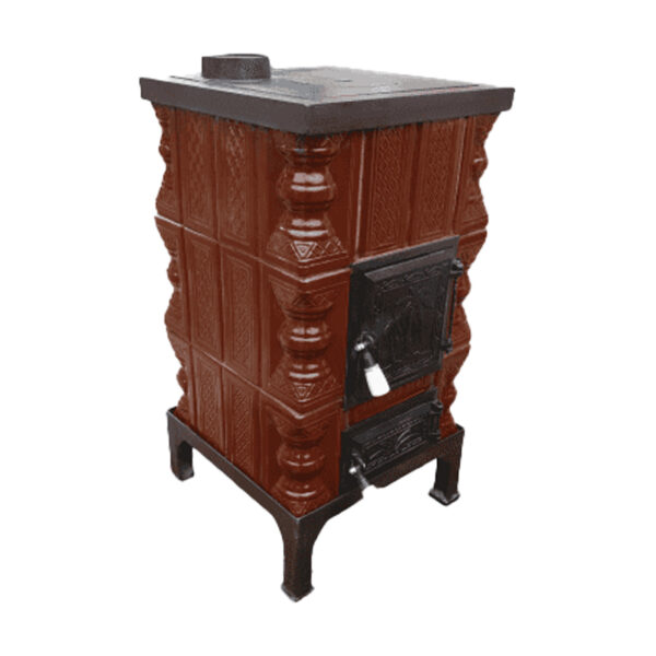 Sobă teracotă 3 rânduri + plită