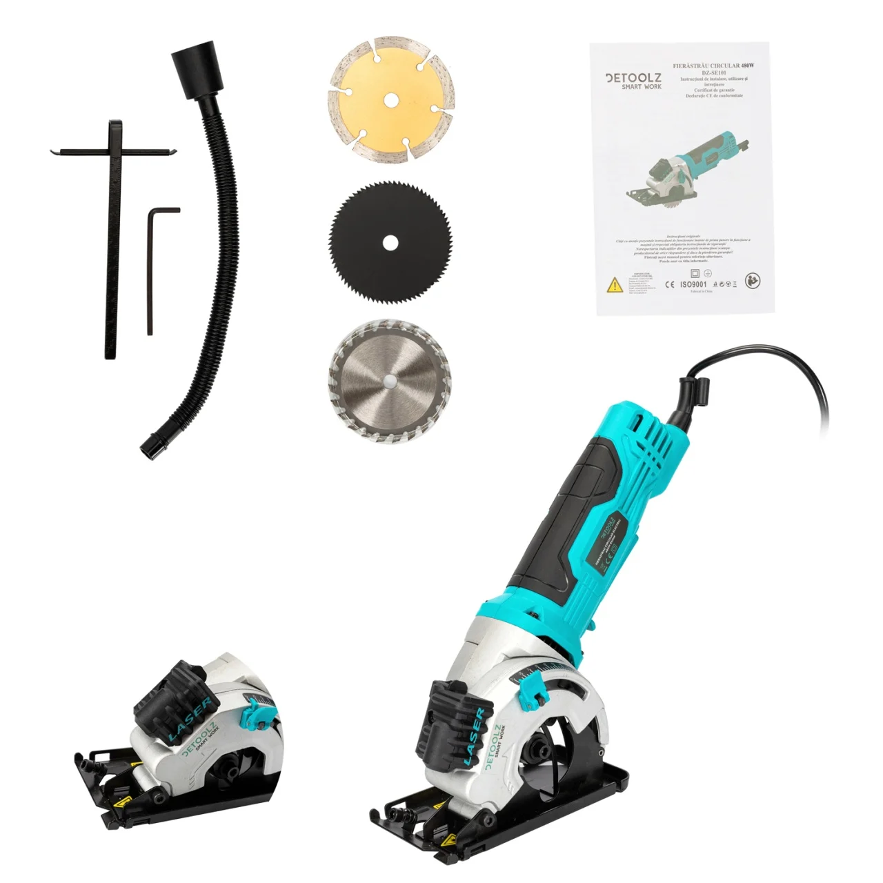 Fierăstrău circular DeToolz DZ-SE101 480W 85mm - imagine 8